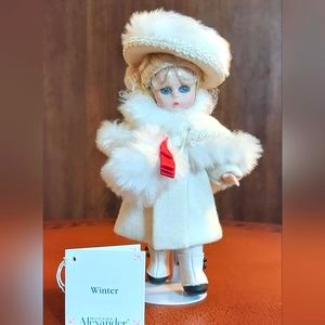 Madame Alexander doll, porcelain,"Winter", 6 inches